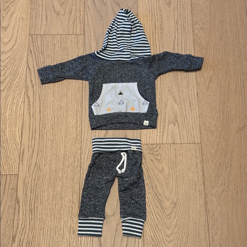 Striped Hoodie and Pants Set for Kids